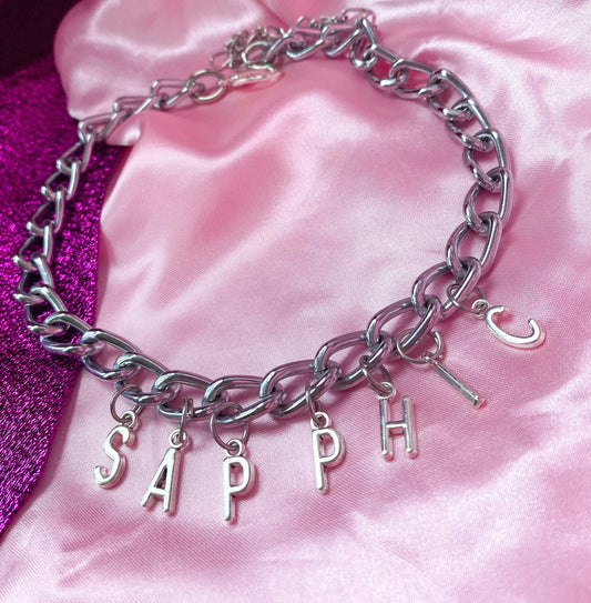 SAPPHIC chunky chain choker necklace Leftbians