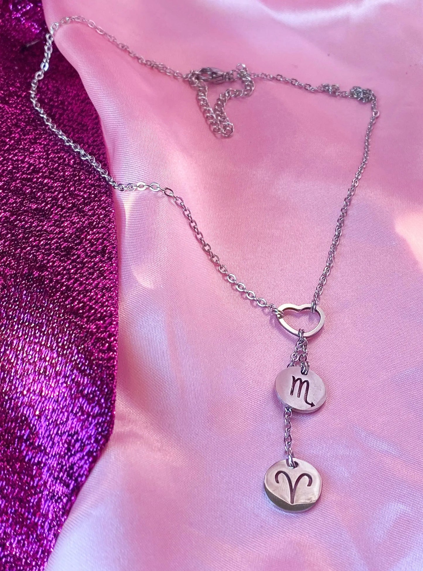 Astrology star sign couples necklace Leftbians