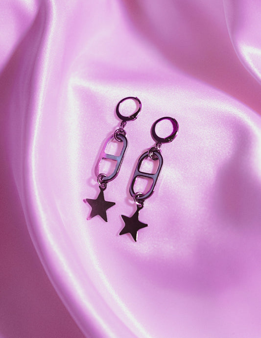 Bottle opener and Star Stainless Steel Earrings Leftbians