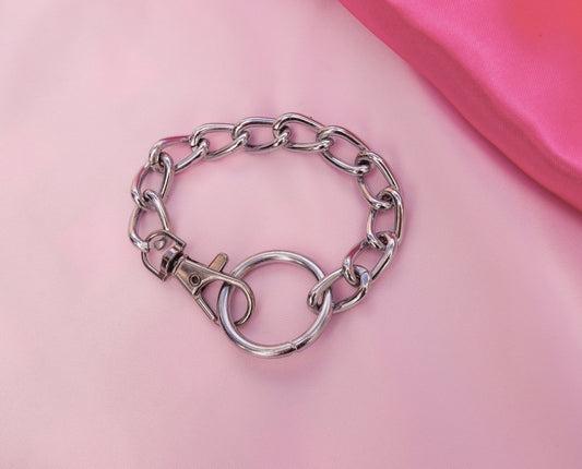O ring and chain chunky bracelet Leftbians