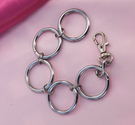 Multiple O ring chunky bracelet Leftbians
