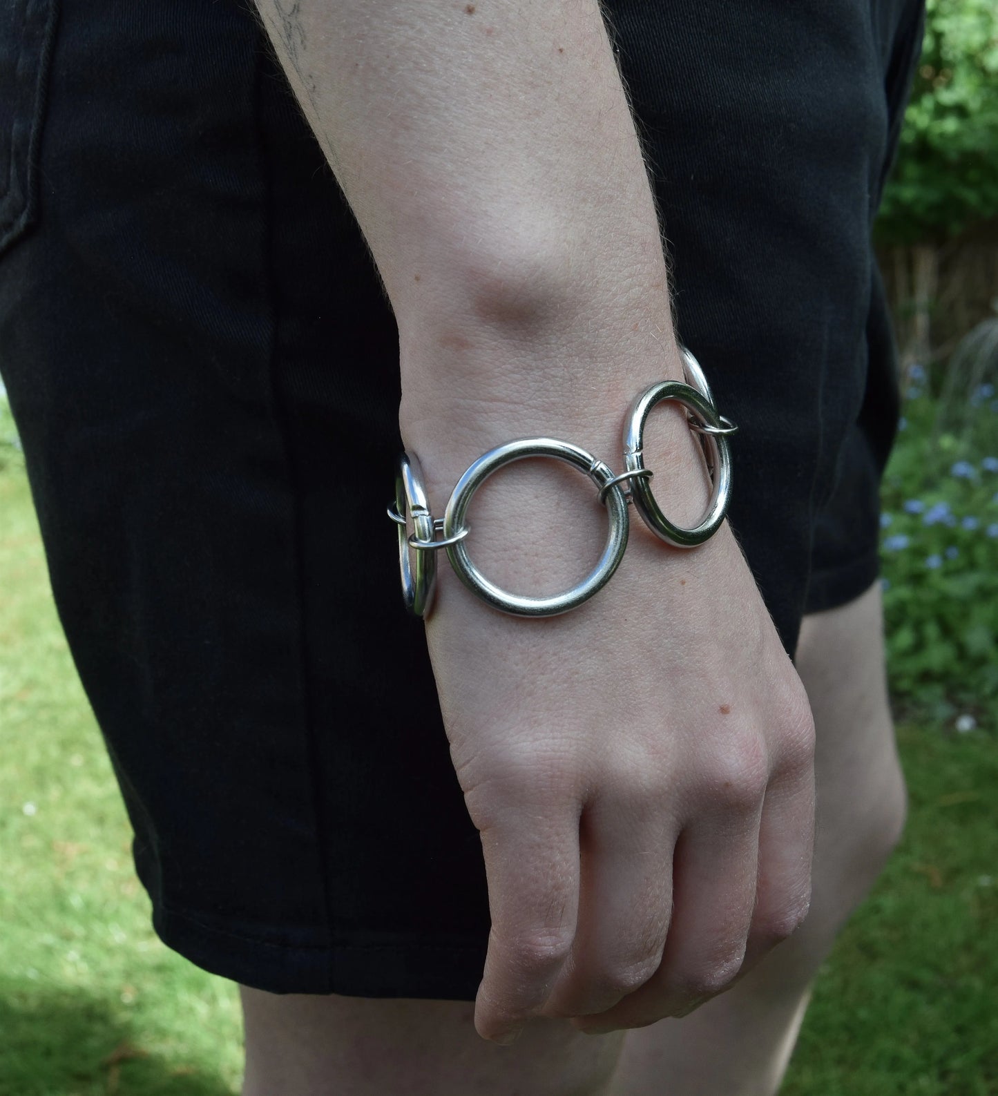 Multiple O ring chunky bracelet Leftbians