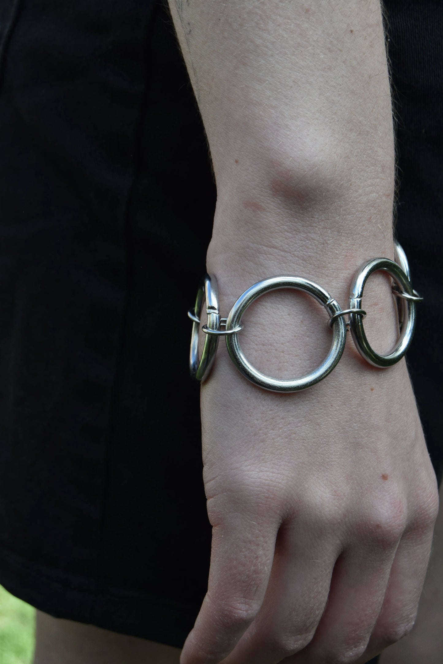 Multiple O ring chunky bracelet Leftbians