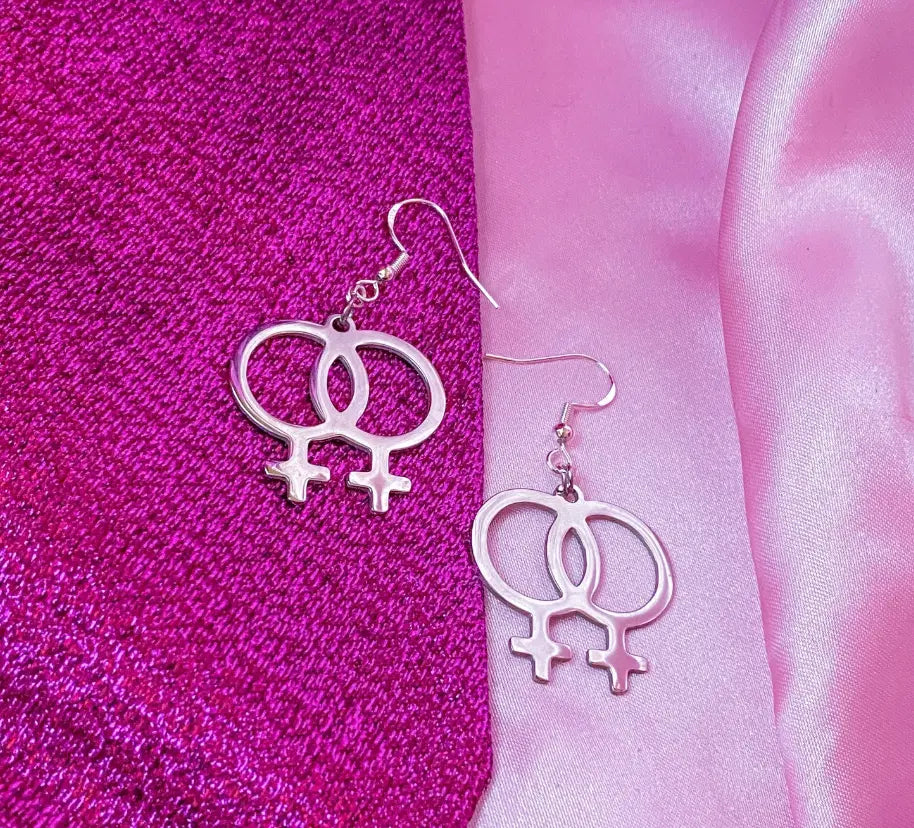 Double Venus symbol Earrings Leftbians