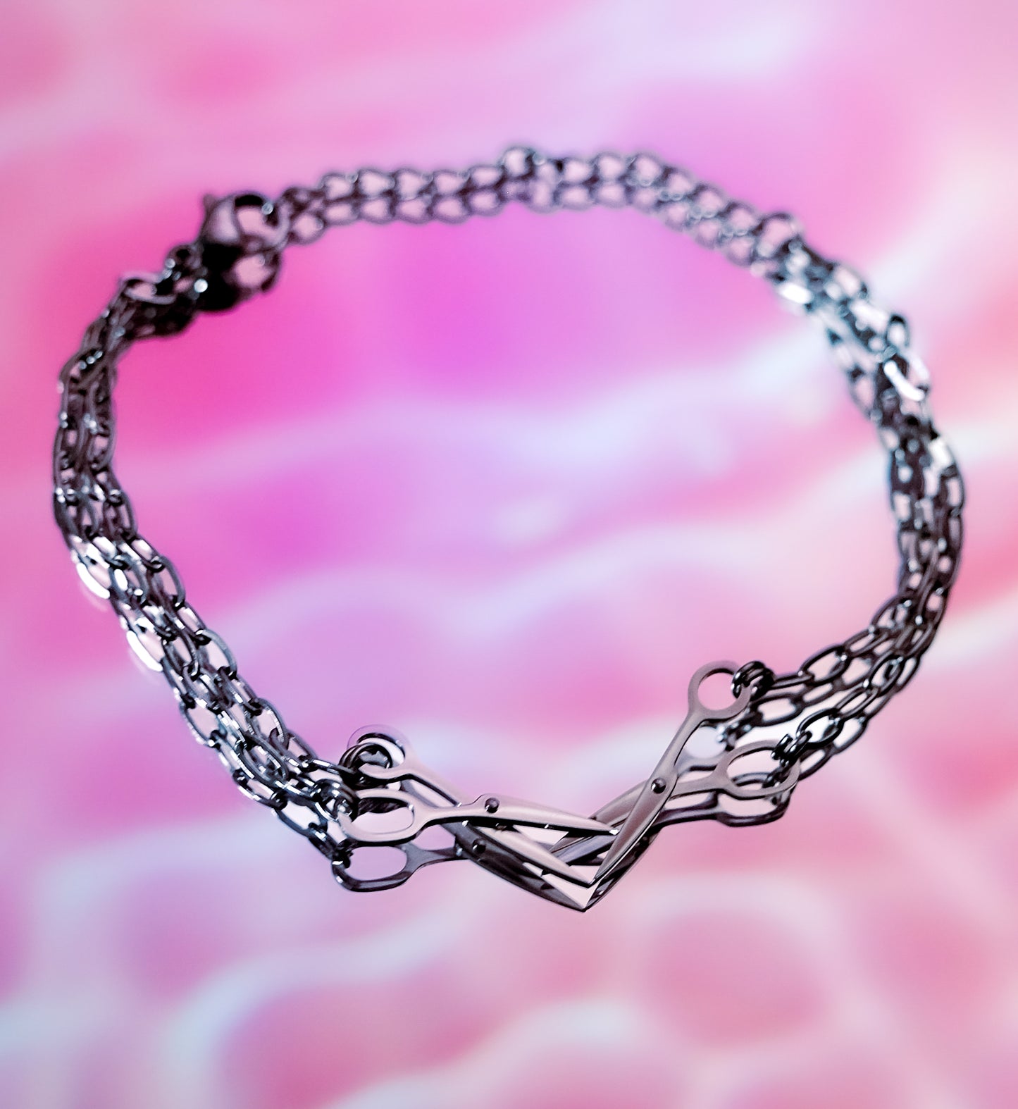 Scissor bracelet in 304 stainless steel