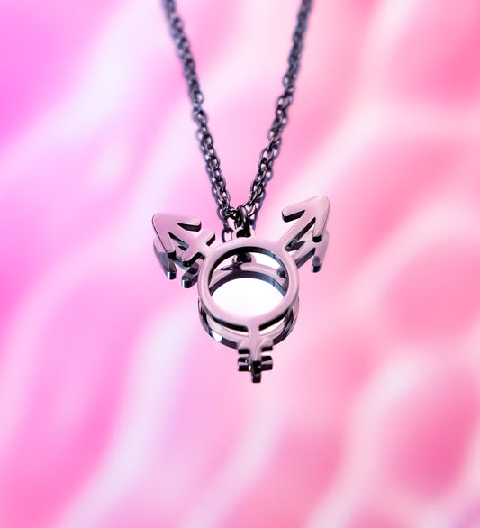 Transgender symbol necklace, 304 stainless steel