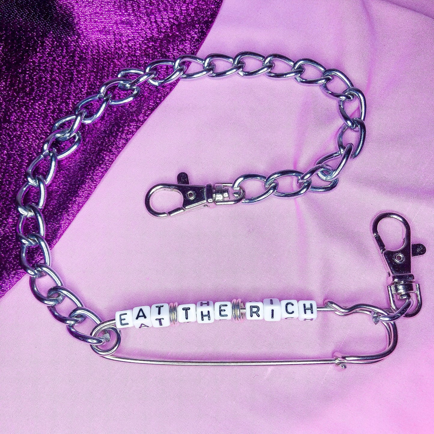 Eat the rich jean chain Leftbians