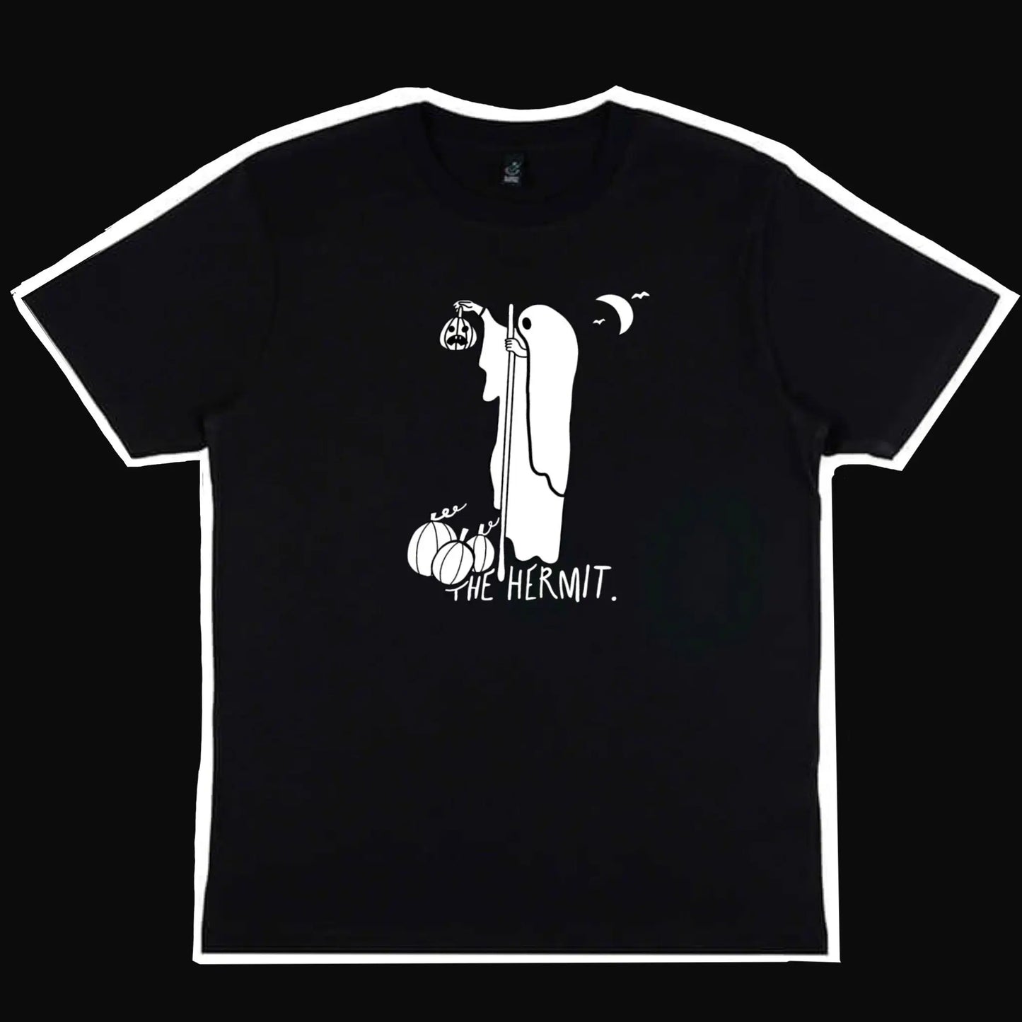 The Hermit Tarot card Black T-shirt Leftbians