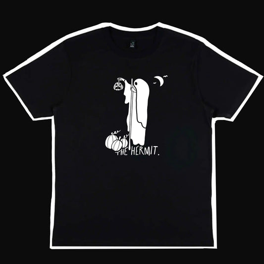 The Hermit Tarot card Black T-shirt Leftbians