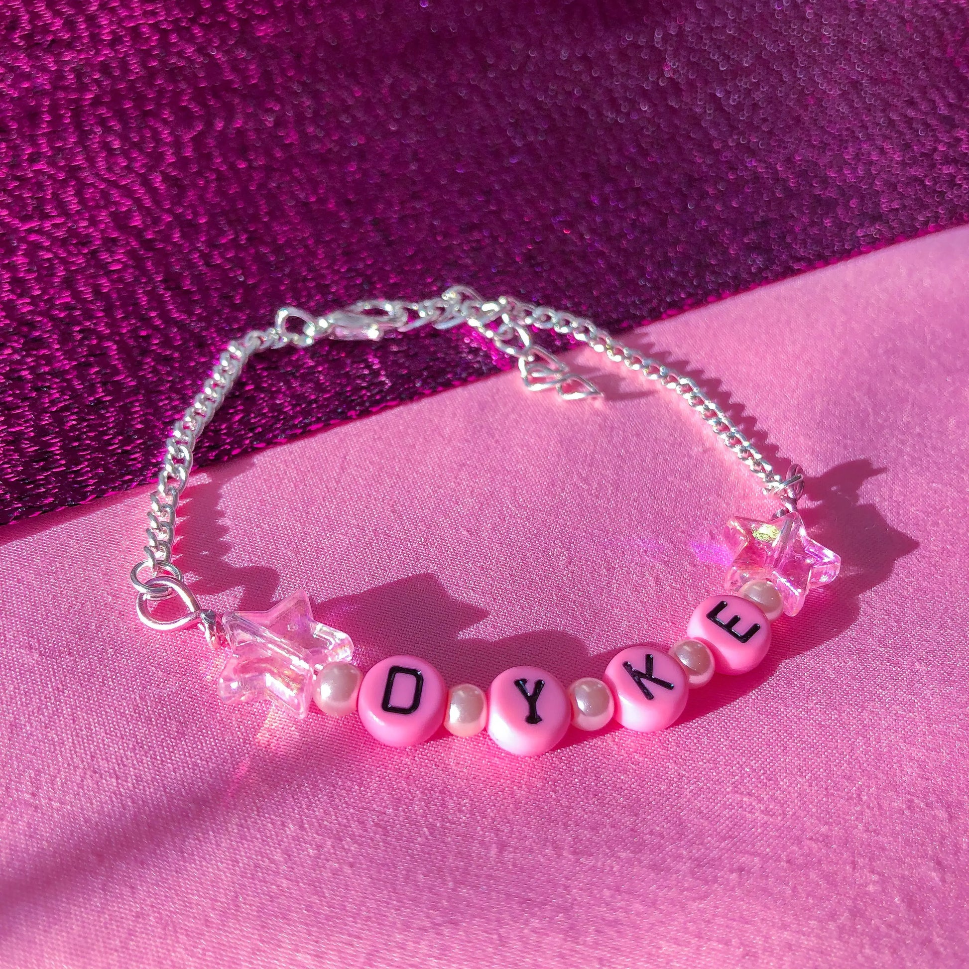 Pink DYKE bracelet Leftbians