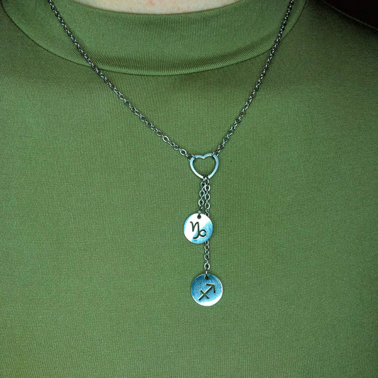 Astrology star sign couples necklace Leftbians