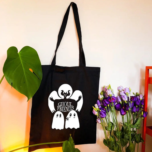 The Lovers halloween tarot card black Tote Bag Leftbians