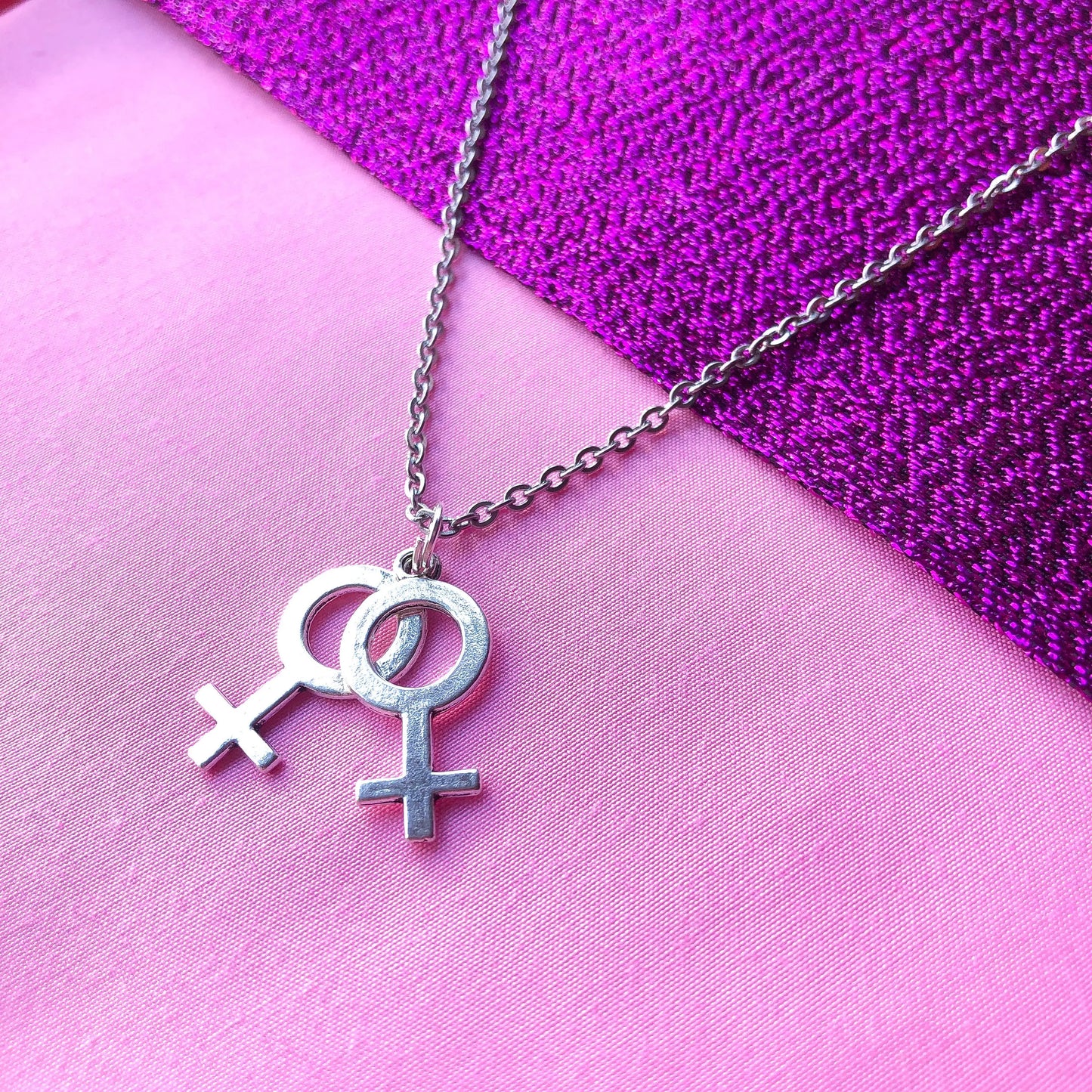 Double Venus necklace Leftbians