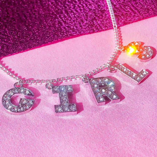 GIRLS Diamanté sparkly necklace Leftbians