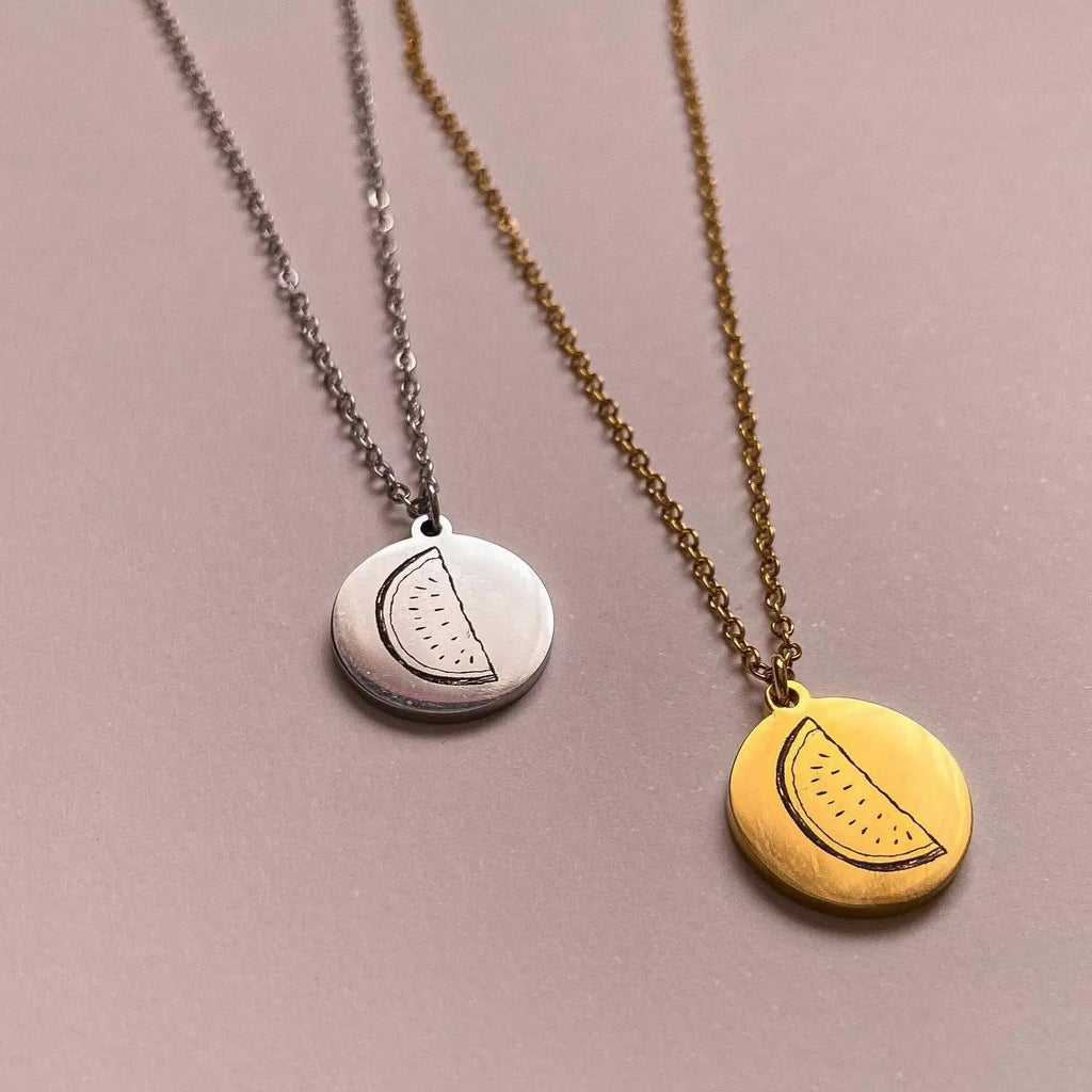Watermelon Palestine Necklace - Fundraiser Leftbians