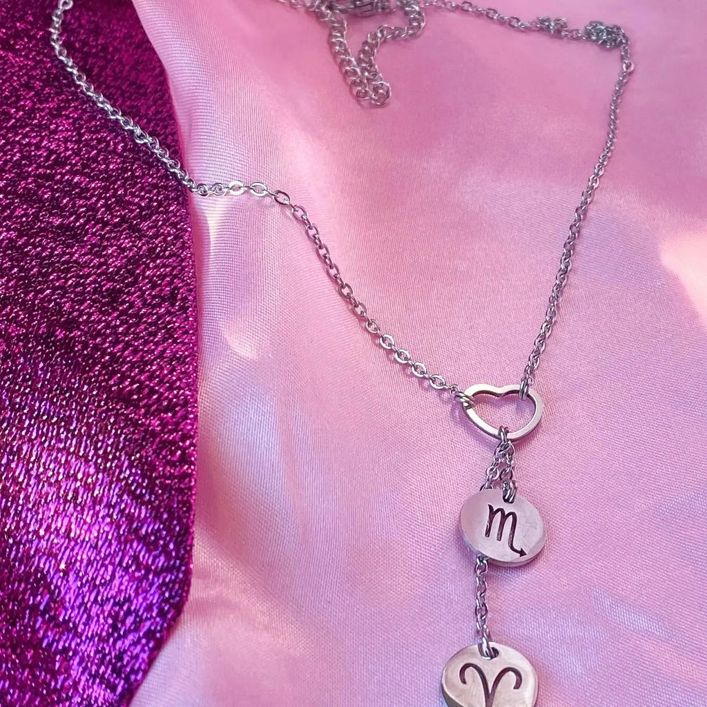 Astrology star sign couples necklace Leftbians