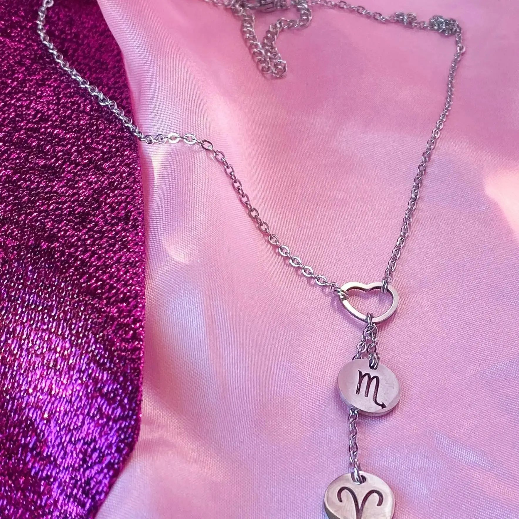 Astrology star sign couples necklace Leftbians
