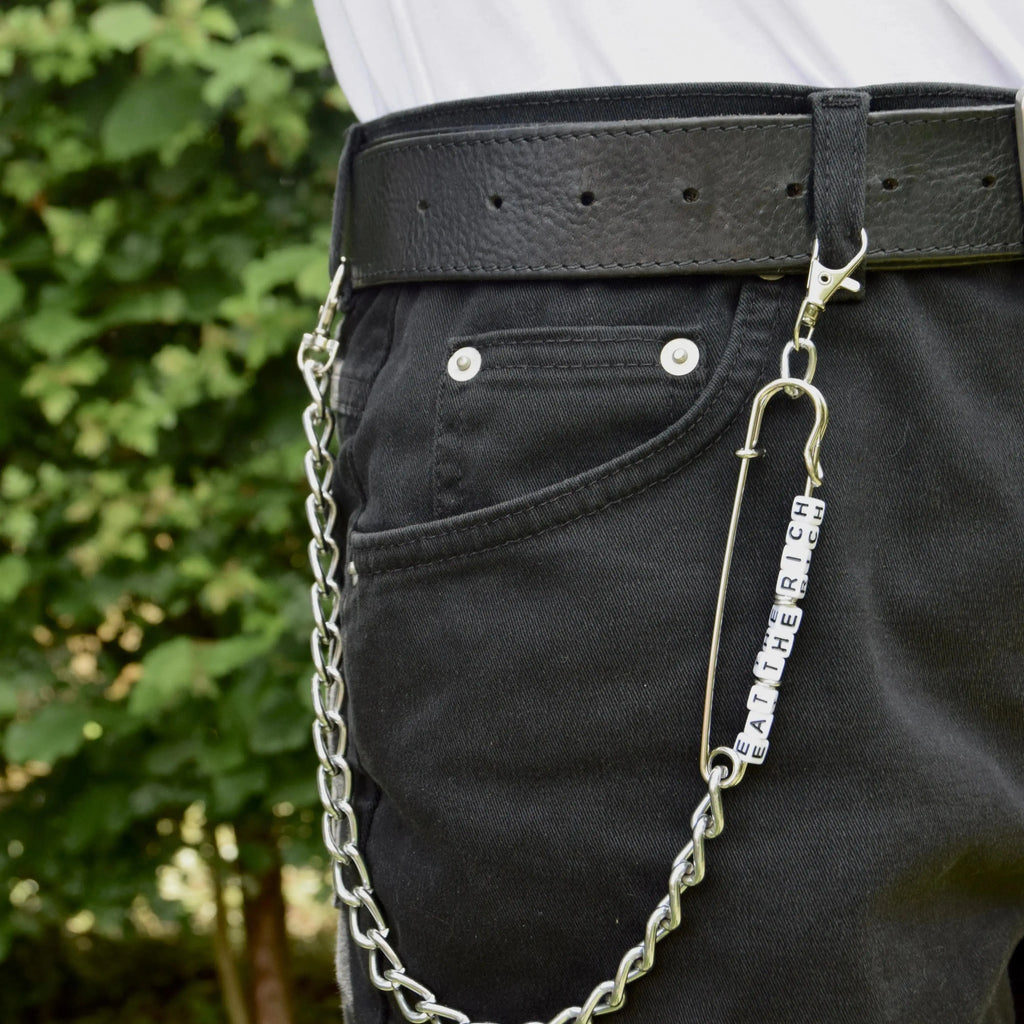 Eat the rich jean chain Leftbians