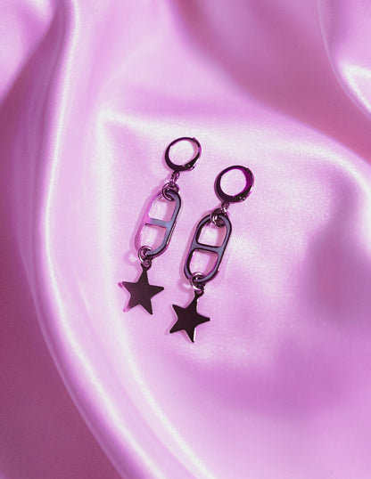 Bottle opener and Star Stainless Steel Earrings Leftbians