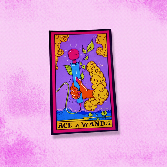 Ace of Wands tarot card sticker