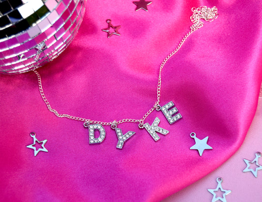 DYKE Diamanté sparkly necklace