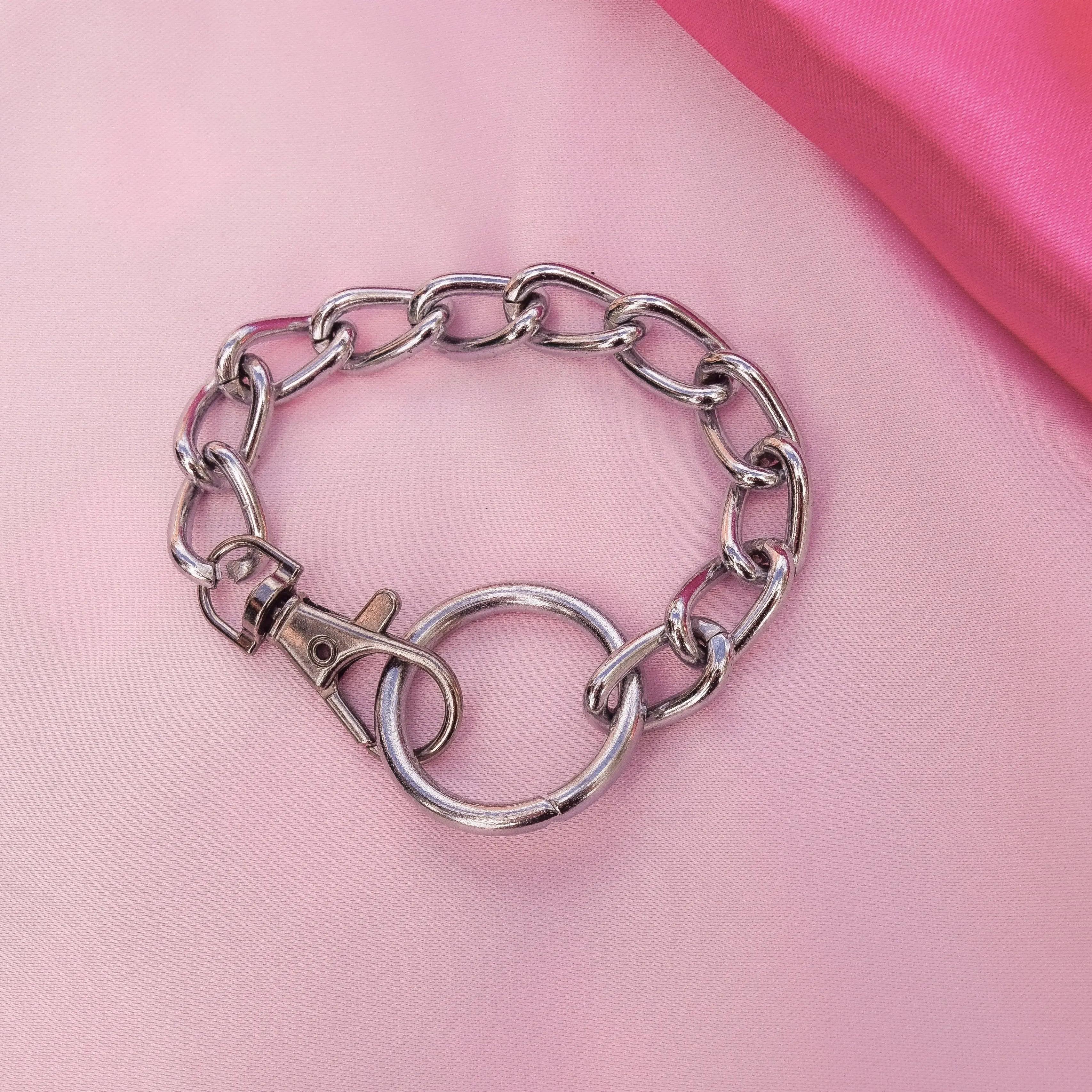 O ring and chain chunky bracelet Leftbians