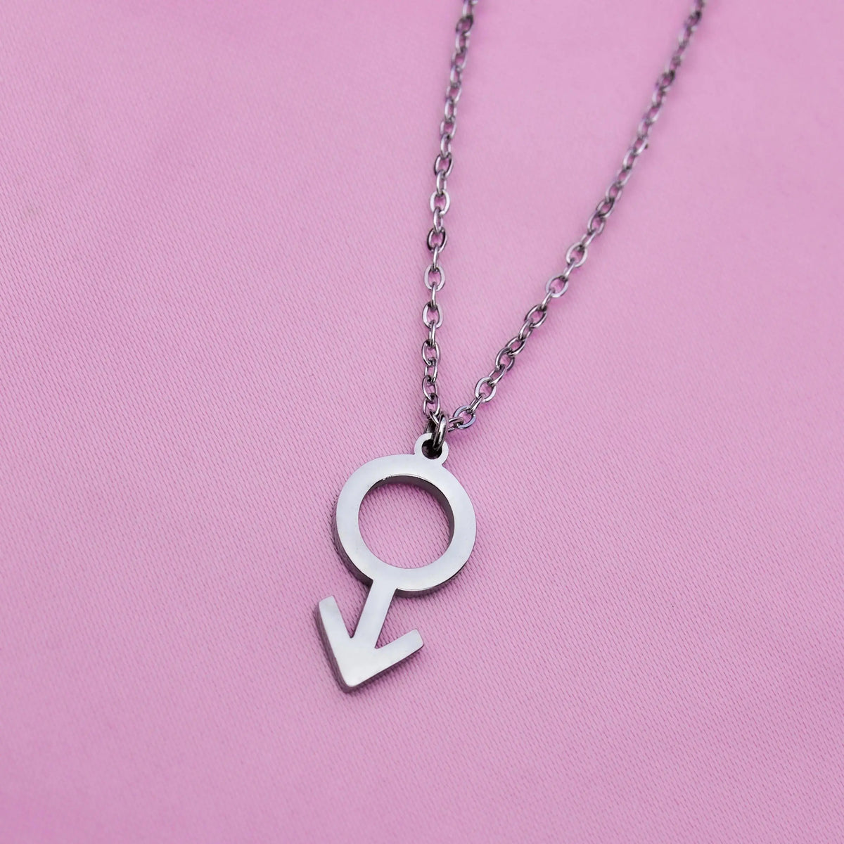 Mars symbol necklace in 304 stainless steel Leftbians
