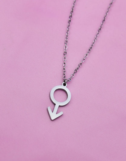 Mars symbol necklace in 304 stainless steel Leftbians