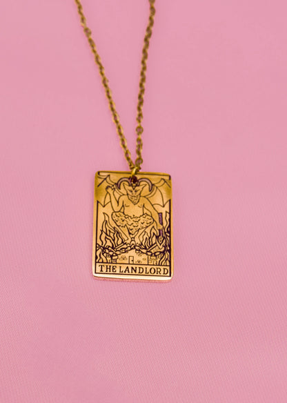 Gold The Landlord necklace in 304 stainless steel Leftbians