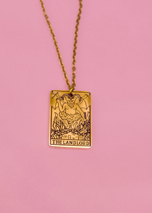 Gold The Landlord necklace in 304 stainless steel