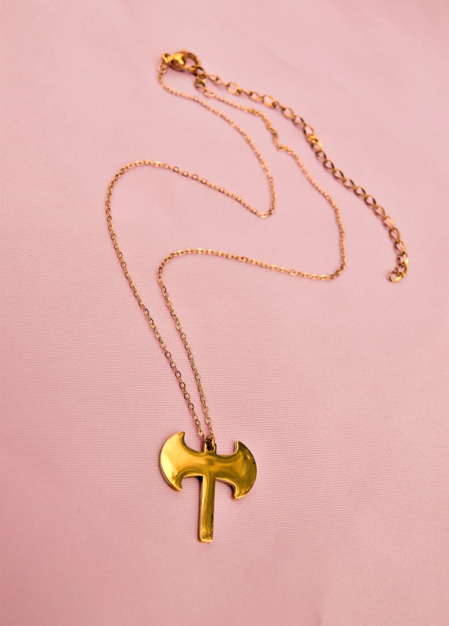 Gold Labrys pendant necklace in 304 stainless steel Leftbians