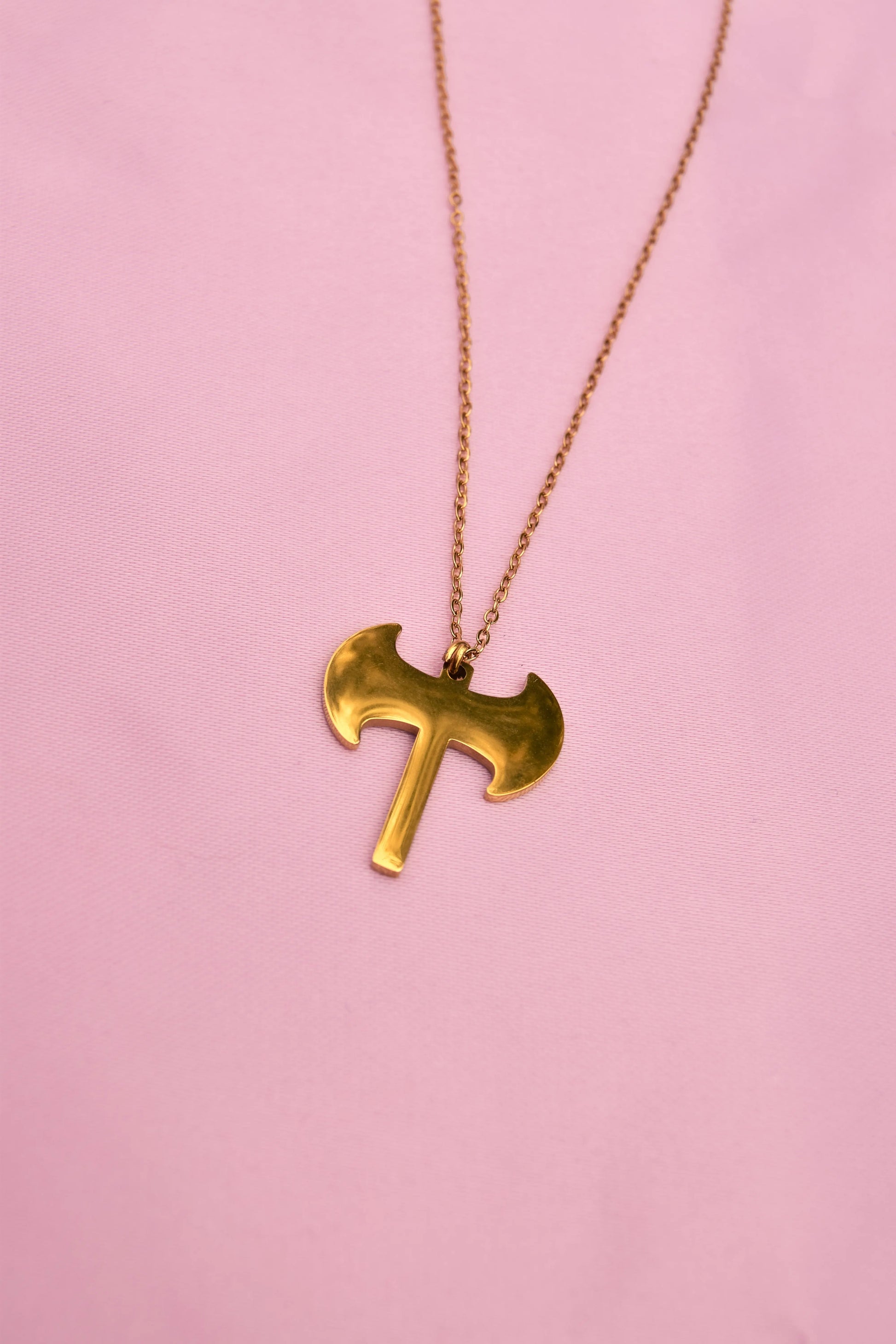 Gold Labrys pendant necklace in 304 stainless steel Leftbians