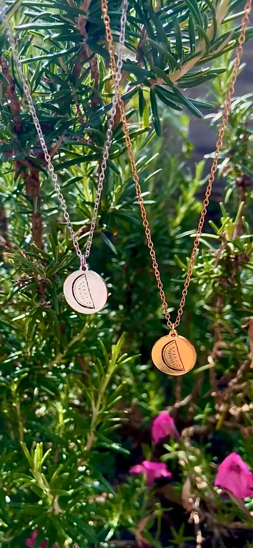 Watermelon Palestine Necklace - Fundraiser Leftbians