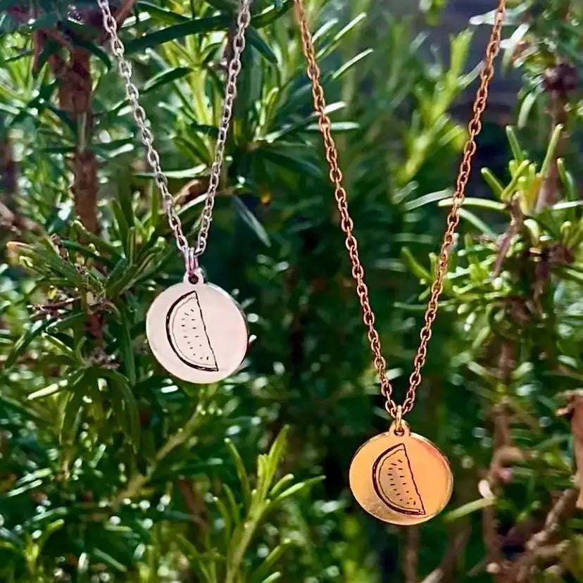 Watermelon Palestine Necklace - Fundraiser Leftbians