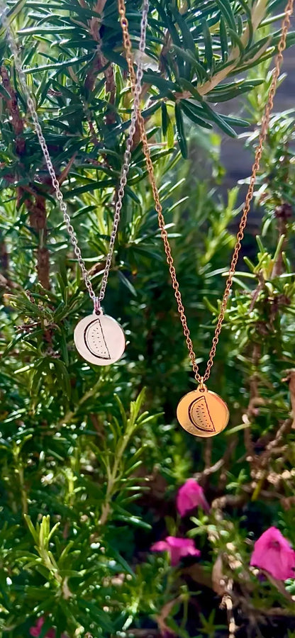 Watermelon Palestine Necklace - Fundraiser Leftbians