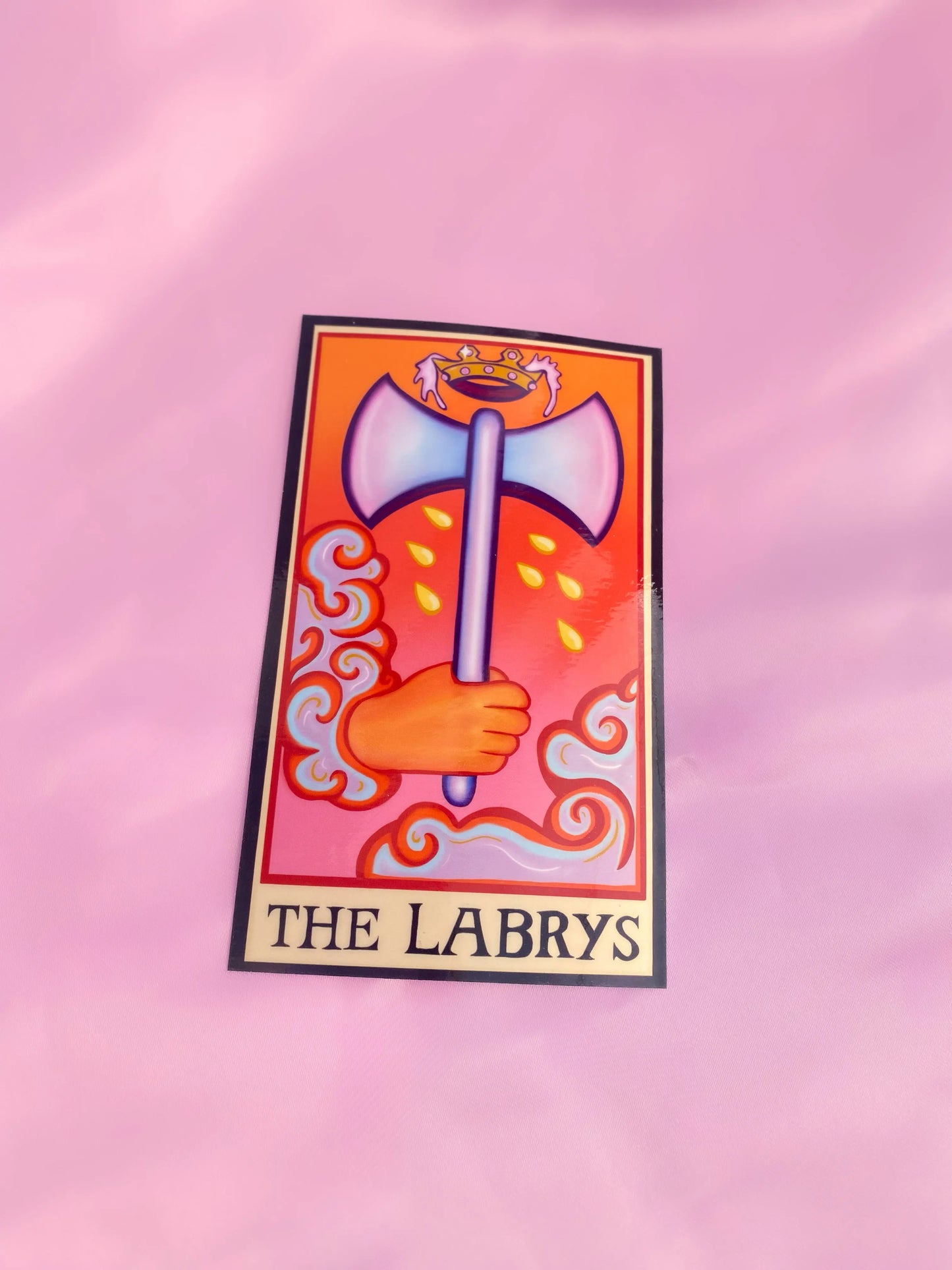 The Labrys tarot card sticker