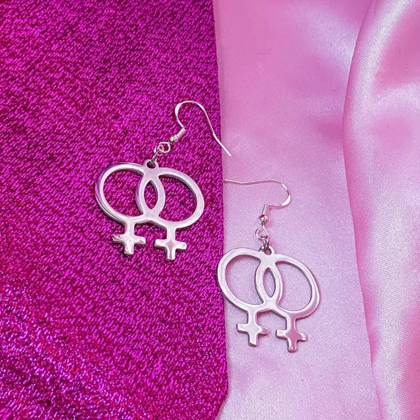 Double Venus symbol Earrings Leftbians