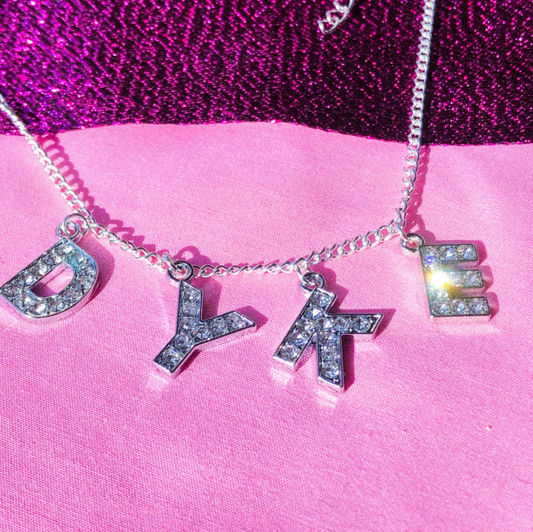 DYKE Diamanté sparkly necklace