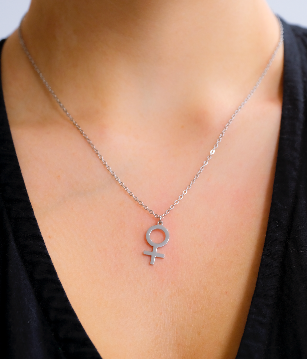 Venus symbol necklace in 304 stainless steel