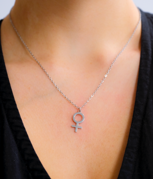 Venus symbol necklace in 304 stainless steel