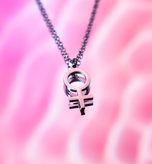 Venus symbol necklace in 304 stainless steel