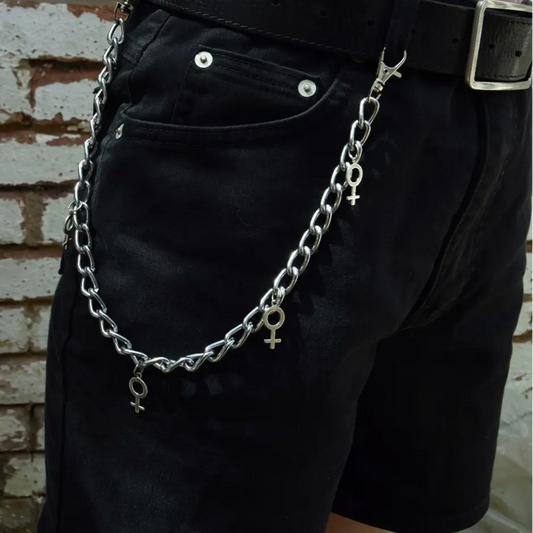Venus symbol Jean chain, pants chain Leftbians