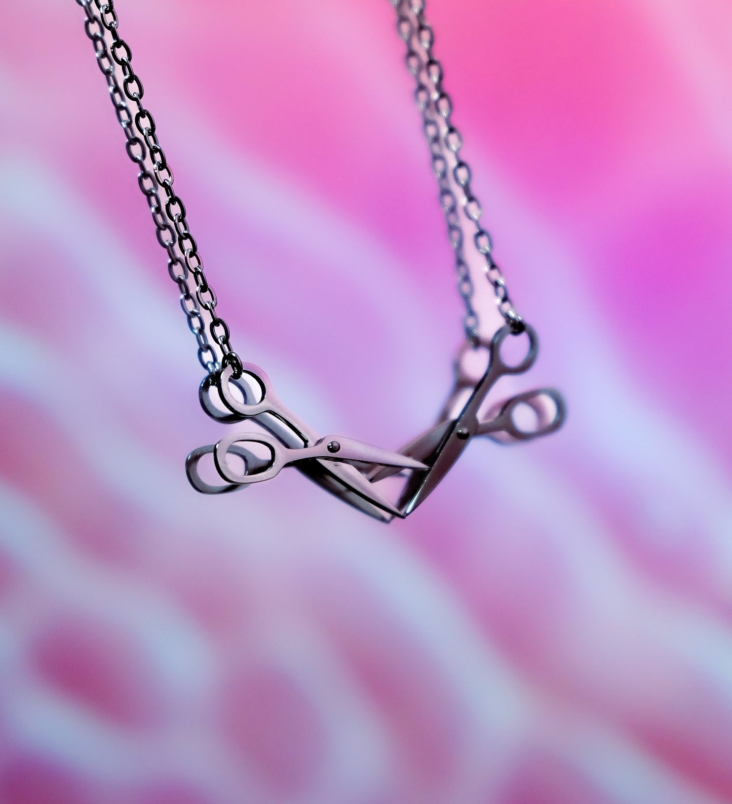 Scissor necklace in 304 stainless steel