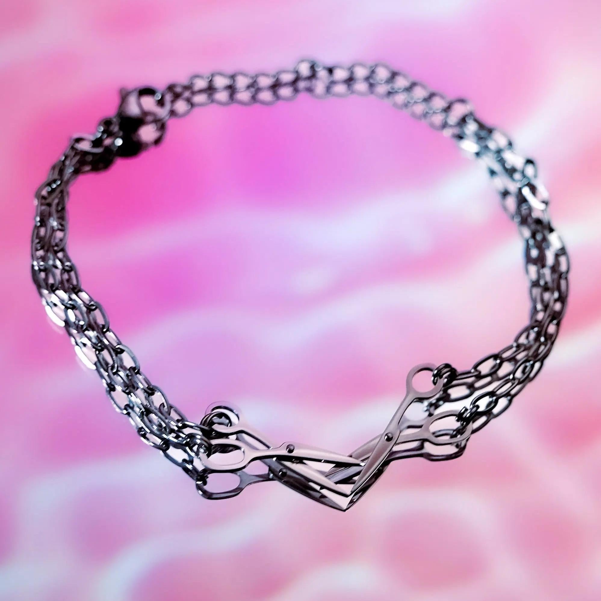 Scissor bracelet in 304 stainless steel Leftbians