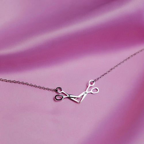 Scissor necklace in 304 stainless steel Leftbians