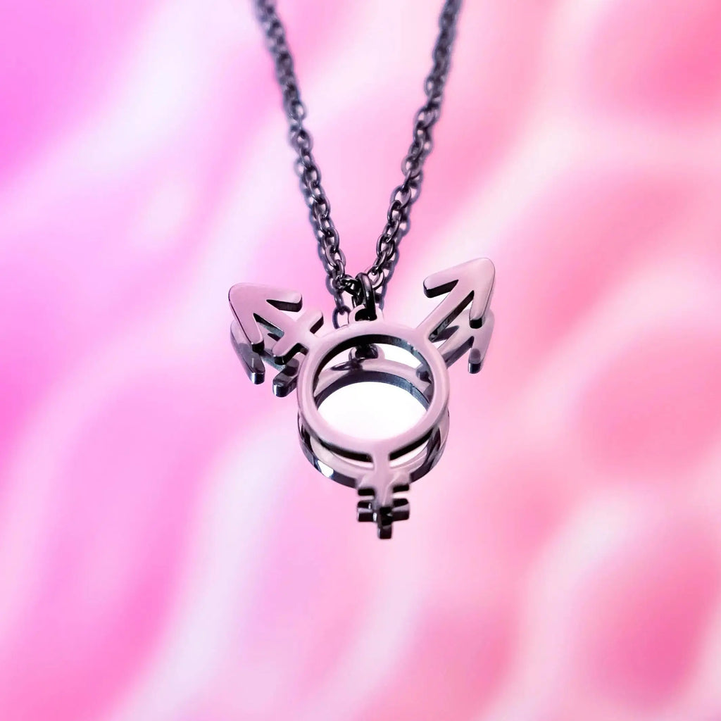 Transgender symbol necklace, 304 stainless steel Leftbians