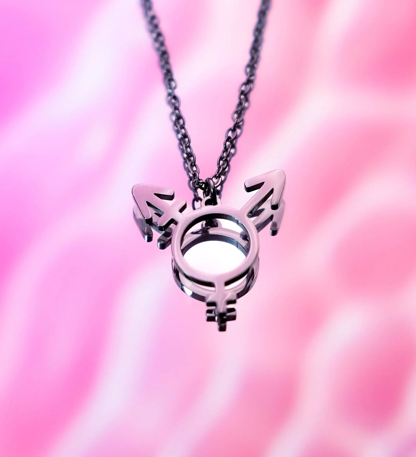 Transgender symbol necklace, 304 stainless steel Leftbians