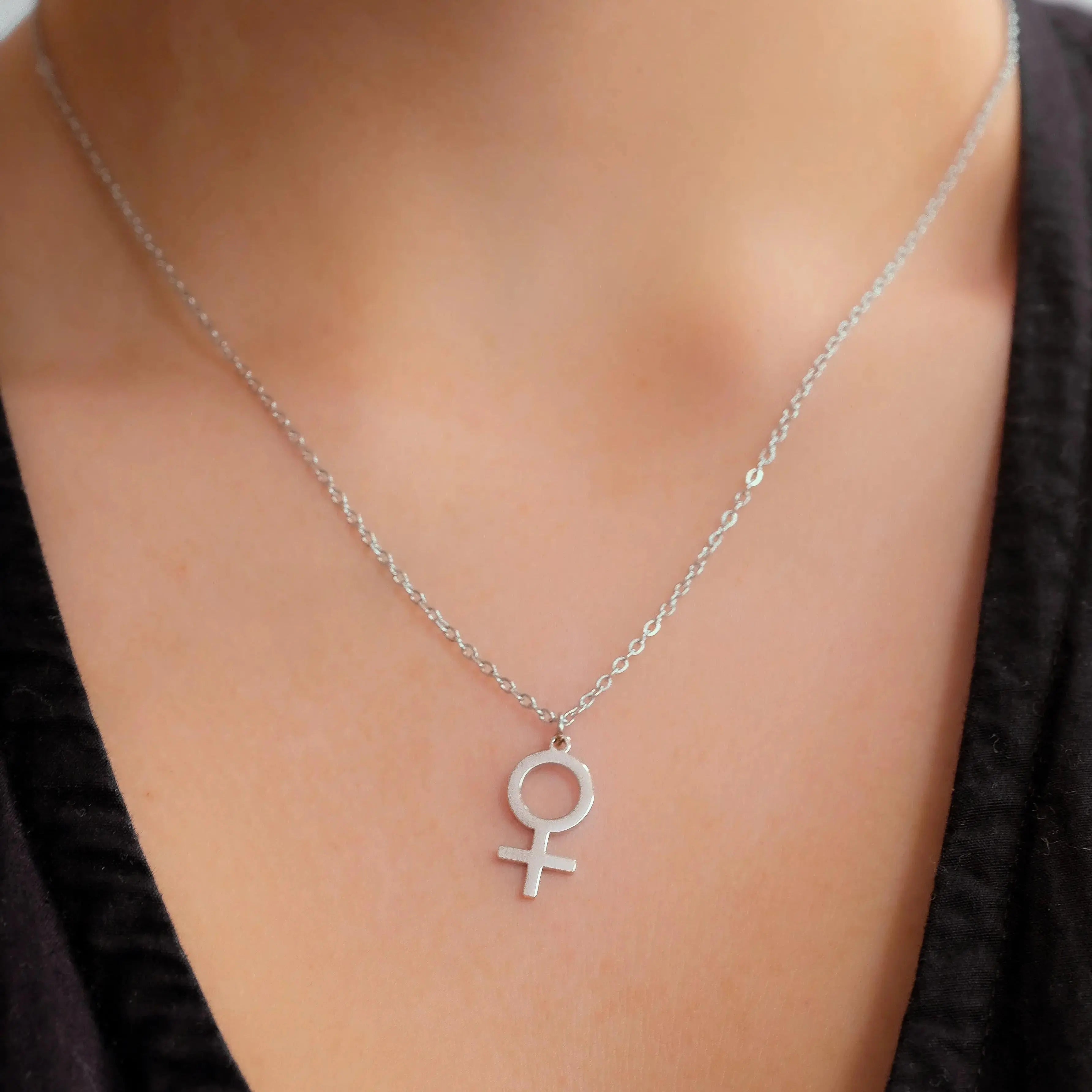 Venus symbol necklace in 304 stainless steel Leftbians