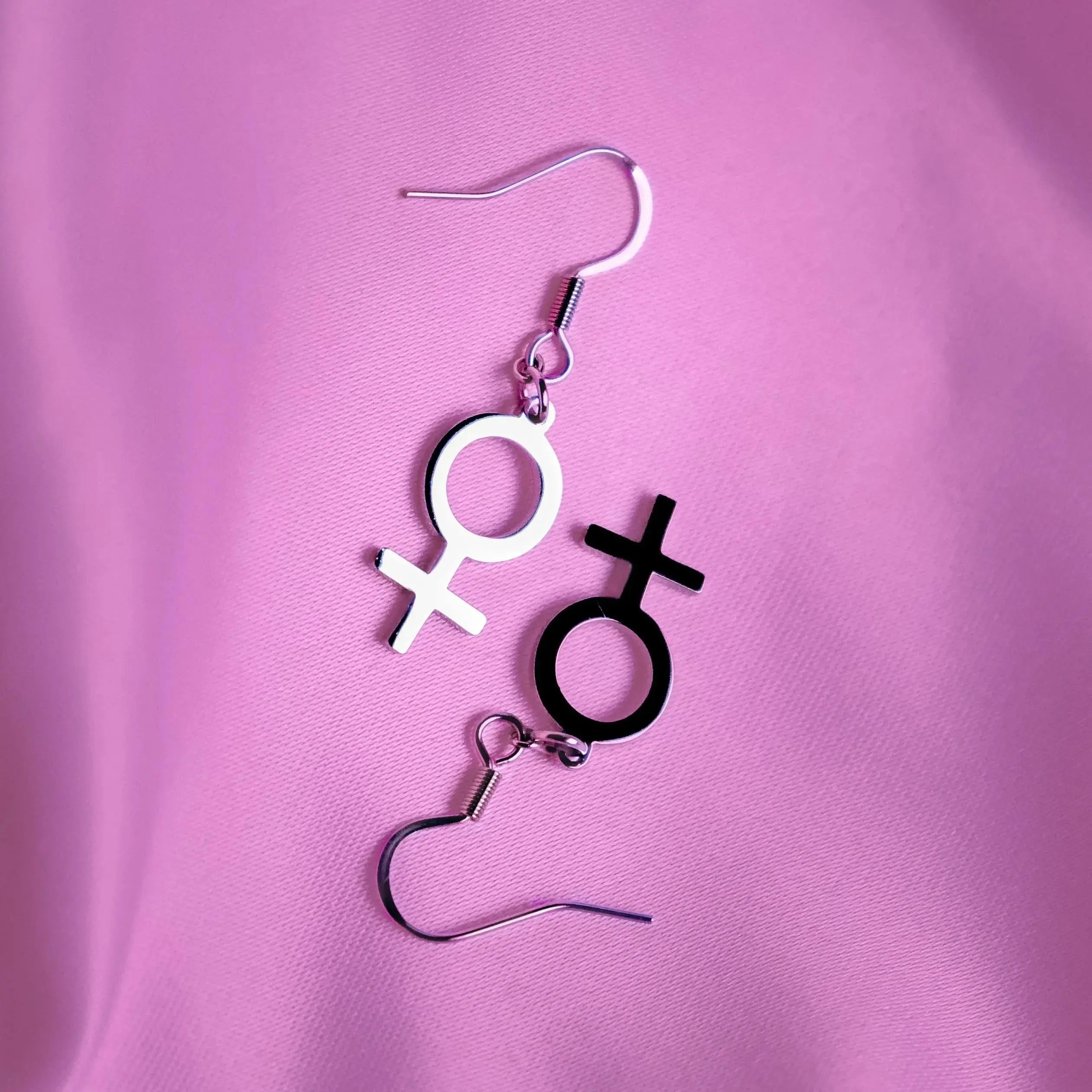 Venus symbol earrings in 304 stainless steel Leftbians