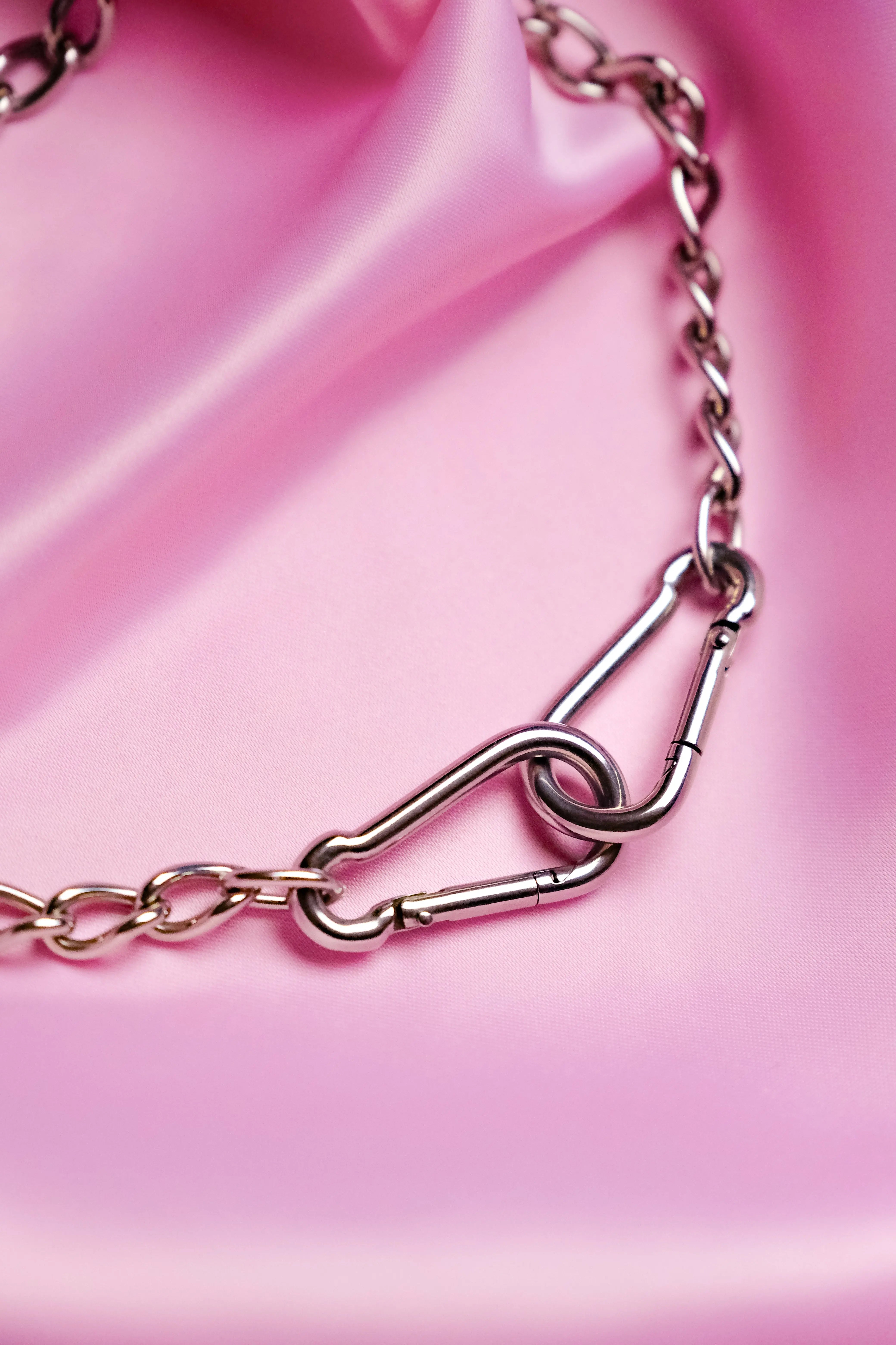 Double carabiner chain necklace and jean chain - Leftbians